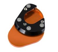 Extension béquille Moto for Kickstand Extension Pad Side Stand Enlarge(Black Orange)