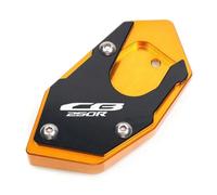 Extension Béquille Moto Pour Honda CB150R CB300R CB250R CNC Plaque Support Latérale Pied Agrandissement(CB250R Gold)