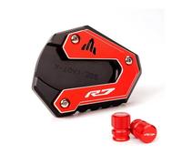 Extension béquille Plaque pour R7 YZFR7 YZF R7 R 7 YZF-R7 2021 2022 2023 Support Latéral De Pied De Moto Agrandir Plaque De Support Bouchons De Valve De Pneu
