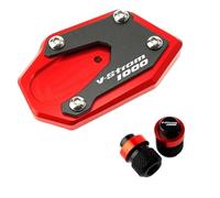 Extension béquille Plaque pour V Strom 1000/XT VSTROM 1000 DL1000 2014 béquille de Moto Pied béquille latérale rallonge Plaque de Support Capuchon de Valve