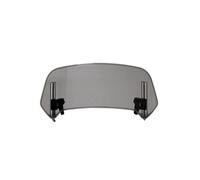 Extension Bulle Moto pour Honda Africa Twin 750 XRV RD07 Africa Twin 750, Extension de Pare-Brise de Moto Spoiler, Déflecteur de Pare-Brise Réglable à Clipser Pare-Brise Modifié,Small-Grey