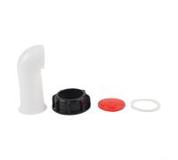 Extension Buse IBC 135° pour Réservoir 1000L - Raccord Filetage S60x6 Plastique pour robuste - Bec de Vidange Citerne Eau(diversion tube)