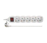 Extension Câble 16A Ue Principal Prise Douille 5 Voie 5m Blanc