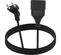 Extension Cable Euro Plug 90 Degree Short Extension Cable Type C Plug Euro Plug on Type C Euro,2.5A 250V for TV,Computer,Monitor,Projector,Household Appliances