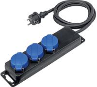 Extension Cable with 3 x 1.5 m Extension Cord, H07RNF 3G1.5, IP44 Outdoor, Commercial, Construction Site 1 Piece, 38601