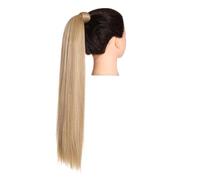 Extension capillaire synthétique à clipser en queue de cheval longue et lisse Pour un usage quotidien(California blonde,32inches)