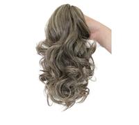 Extension capillaire synthétique bou et ondulée de 30 cm, postiche à clip, aspect naturel, for femme(86-10)