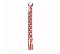 Extension Capillaire Synthétique Longue Et Lisse De 20 Pouces, Queue De Poisson Tressée Avec Cordon De Serrage, Queue De Cheval Ombrée Blonde Pour Femmes