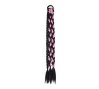 Extension Capillaire Synthétique Longue Et Lisse De 20 Pouces, Queue De Poisson Tressée Avec Cordon De Serrage, Queue De Cheval Ombrée Blonde Pour Femmes