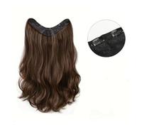 Extension Cheveux Clip en forme de U dans les extensions de cheveux 3/4 tête complète instantanée une seule pièce Extensions de cheveux longs ondulés résistance à la chaleur pince synthétique dans les