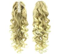 Extension Cheveux Naturel Long Ponytail Hair Extension Curly Wavy Hair Piece Jaw Clip in Claw Extension for Women lady(Color3)