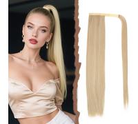 Extension Cheveux Naturel Noir Pur, Postiche Cheveux Naturel Chignon, Queue De Cheval Extension Droit, Rajout Cheveux Tresses 60cm, Ponytail Cheveux Humain Pour Femmes