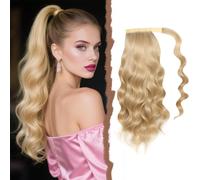 Extension Cheveux Naturel Noir Pur, Postiche Cheveux Naturel Chignon, Queue De Cheval Extension Droit, Rajout Cheveux Tresses 60cm, Ponytail Cheveux Humain Pour Femmes