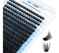 Extension Cils Bouquet 280PCS 80D Cluster Individuels Naturel Faux-cils DIY à la Maison 0.07mm C Curl 8-16mix Grappe de greffage Extension Cils soie Prefait Gemerry Cils（80D-0.07C-8-16mix）