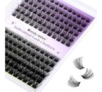 Extension Cils D Curl 12-16mm Mixte 0.07mm DIY Volume Russe Naturels Cils Individuels Bouquet Lashes Effet Cluster Eye Lashes(FD18/B)