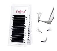 Extension Cils Easy Fan Lashes 0.05-DD Curl 14mm Extension de Cils Soie Volume Russe Professionnel Easy Fanning Lash Cils Bouquet Auto-Festonnés FADLASH(0.05-DD-14)