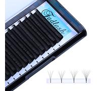 Extension Cils Easy Fan Lashes 0.07-DD Curl 11mm Extension de Cils Soie Volume Russe Professionnel Easy Fanning Lash Cils Bouquet Auto-Festonnés