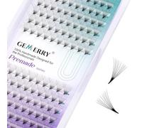 Extension Cils Prefait Cils Bouquets Soie Cils 0.07mm D curl 10mm Cils Volume Russe 10D Bouquet Cils Extension de Cils Professionnel Cils Individuel GEMERRY Cils Extension(10D-0.07-D-10mm)