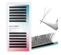 Extension Cils Volume Russe W Cils 3D Prefait Cils 0.07 D curl 10mm Cils a Cils Bouquet Soie Volume Russe Professionnel Cils en Forme de W Extension de Gemerry Cils Individuel(3D-0.07D-10mm)