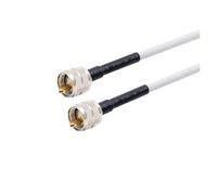 Extension D'antenne De Câble RG58 RF Coaxial UHF PL259 Mâle À UHF SO239 Femelle, Connecteur en Queue De Cochon for Radio Amateur, Transmetteur FM(Silver,10M)