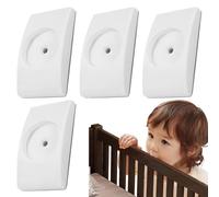 Extension de barrière pour bébé, pare-chocs muraux montés 4 x - Protection de sécurité pour antidérapante Kit de butée de porte pour protéger les bébés
