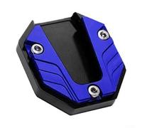 Extension de béquille de moto en alliage d'aluminium pour un stationnement stable sur des surfaces douces telles que l'herbe ou le sable et les surfaces dures comme l'asphalte (bleu)