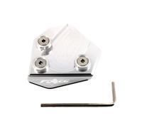 Extension de béquille de moto Pour YA&MAHA SMAX155 SMAX Force 155. Accessoires de moto CNC, béquille latérale, extension plaque, coussinet(For Silver)