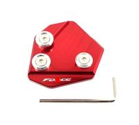 Extension de béquille de moto Pour YA&MAHA SMAX155 SMAX Force 155. Accessoires de moto CNC, béquille latérale, extension plaque, coussinet(For Red)