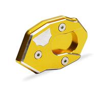 Extension De BéQuille LatéRale Accessoires de moto CNC Pied du support côté stand extension plaque Agrandage Ajustement for Kawasaki Z300 Toutes les années(Gold)