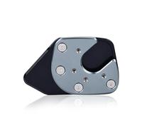 Extension de Béquille Latérale CNC pour Moto,Fydun Coussin de Béquille de Moto Moto Béquille Agrandir Plaque Agrandisseur Pad pour NC750X / X-ADV 2017-2018(Gris Ambre)