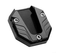 Extension de béquille latérale de moto en alliage d'aluminium pour empêcher le trottoir de s'enfoncer et fournir un stationnement stable (noir)