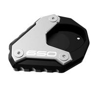 Extension De Béquille Latérale De Moto Repose-pieds Plaque De Base Pour VERSYS 650 2010-2025 POMPOMPUR(Argent)
