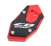 Extension De BéQuille LatéRale For CB650F CBR650F CB CBR 650F 2014 2015 2017 CNC Kickstand Foot Side Stand Extension PAD Plaque De Support(CB650F Red)