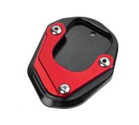Extension de béquille latérale moto, plaque Support, bouchons Valve pneu pour Voge SR4 MAX 350 2023 2024 2025 SR4MAX(Kickstand Pad Red)