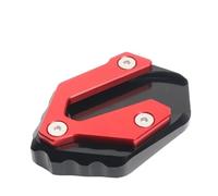 Extension De Béquille Latérale Moto pour MT09, XSR900, Tracker, Support D'extension, Base Coussinet Pied, Accessoire(Red)