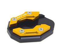 Extension De BéQuille LatéRale Motorcycle Kickstand Side Stand agrandir le pavé d'extension du pied Utilisation for Yamaha Nmax 155 Xmax 300 MT-15 2015-2021(Gold-MT15)