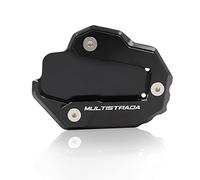 Extension De BéQuille LatéRale Pied du support côté stand extension plaque de Ajustement la for Ducati Multistrada 950 1100 120 0GT 1260 1200 / 1200S(Black)