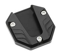 Extension de BéQuille LatéRale Plaque de Peinture Universelle à Oxydation Anodique BéQuille LatéRale Universelle pour Moto Stable, Surface Lisse TrèS RéSistante (Le Noir)
