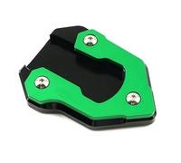 Extension de béquille latérale Plaque De Support Latéral De Pied De Moto Pour Kawasaki Pour Vulcans 650 Pour Vulcan S 650 Pour Vulcans650 2015-2025 + Béquille D'extension Coussin de béquille(Vert)