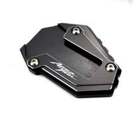 Extension De Béquille Latérale pour Africa Twin 1100 CRF1100L (2020-2025) - Base Antidérapante Béquille Pédales Pied(Noir)