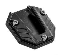 Extension de béquille latérale pour moto avec construction en alliage d'aluminium pour améliorer la stabilité sur les trottoirs et les sols mous (noir)