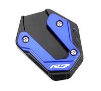 Extension De Béquille Latérale pour Yamaha R7 YZF-R7 2021-2024, CNC, Plaque De Support pour Béquille Latérale Béquille Platine Pied(Bleu)