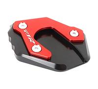 Extension De BéQuille LatéRale Stand latérale agrandir la tenue de kickstand utilisation for yamaha FJR1300 FJR 1300 2001-2019 ACCESSOIRES DE MOTOROCYTEUR PLAQUE SOUTIEN PAD EXTENTIFICATION(Red)