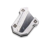 Extension De BéQuille LatéRale Utilisation de l'ajustement for Honda Goldwing 1800 GL 1800 GL1800 2018-2020 Moto CNC Kickstand Foot Side Stand Extension PAD Plaque de support Plaque de support(Silver)