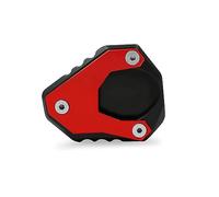 Extension De BéQuille LatéRale Utilisation de l'ajustement for KAWASAKI ZX25R ZX 25R ZX-25R 2019 2020 2021 CNC Motorcycle Kickstand Foot Stand Extension PAD Plaque de support(Red)
