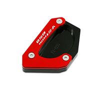 Extension De BéQuille LatéRale Utilisation de l'ajustement for Suzuki DL650 V- STROM 650 VSTROM 2004-2022 MOTO CNC Kickstand Foot Side Stand Extension PAD Plaque de support Plaque de support(4)