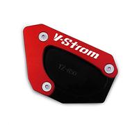 Extension De BéQuille LatéRale Utilisation de l'ajustement for Suzuki DL650 V- STROM 650 VSTROM 2004-2022 MOTO CNC Kickstand Foot Side Stand Extension PAD Plaque de support Plaque de support(5)