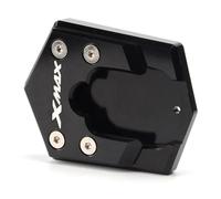 Extension De Béquille Moto, Plaque Support Latérale Pour Yamaha XMAX 125 300 250 2017 2018 2019 2020 2021(Black)