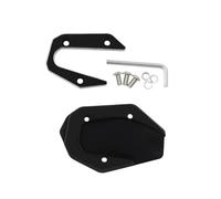 Extension De Béquille Moto, Support Latéral Pied, Plaque Remplacement pour Yamaha MT-03 2017 - 2021(Black a)