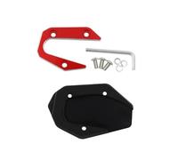 Extension De Béquille Moto, Support Latéral Pied, Plaque Remplacement pour Yamaha MT-03 2017 - 2021(Red a)